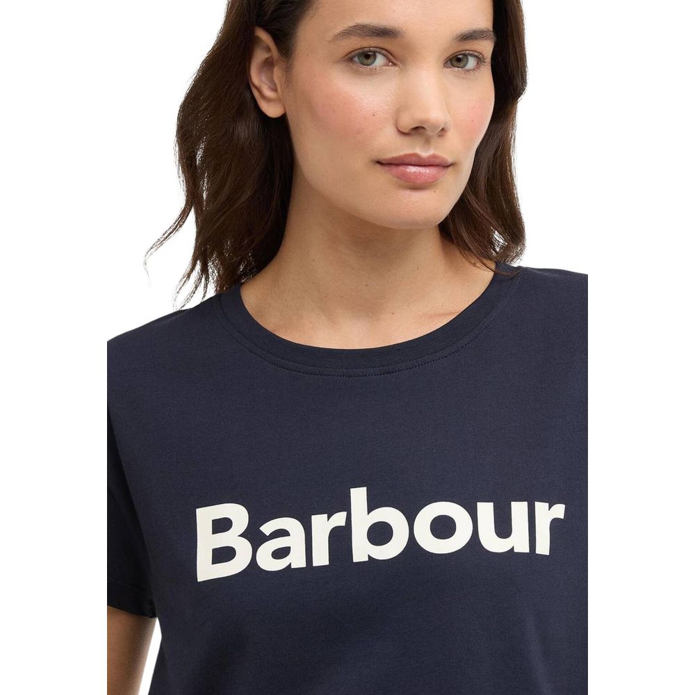 Barbour Blue Cotton T-Shirt