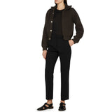 Lemaire Brown Cotton Cardigan