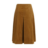 Tory Burch Brown Cotton Long Skirt