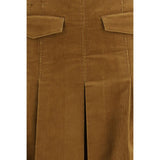 Tory Burch Brown Cotton Long Skirt