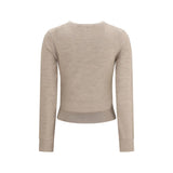 Tory Burch Beige Wool Oves Aries Sweatshirt