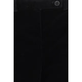 Khaite Black Viscose Casual Pants