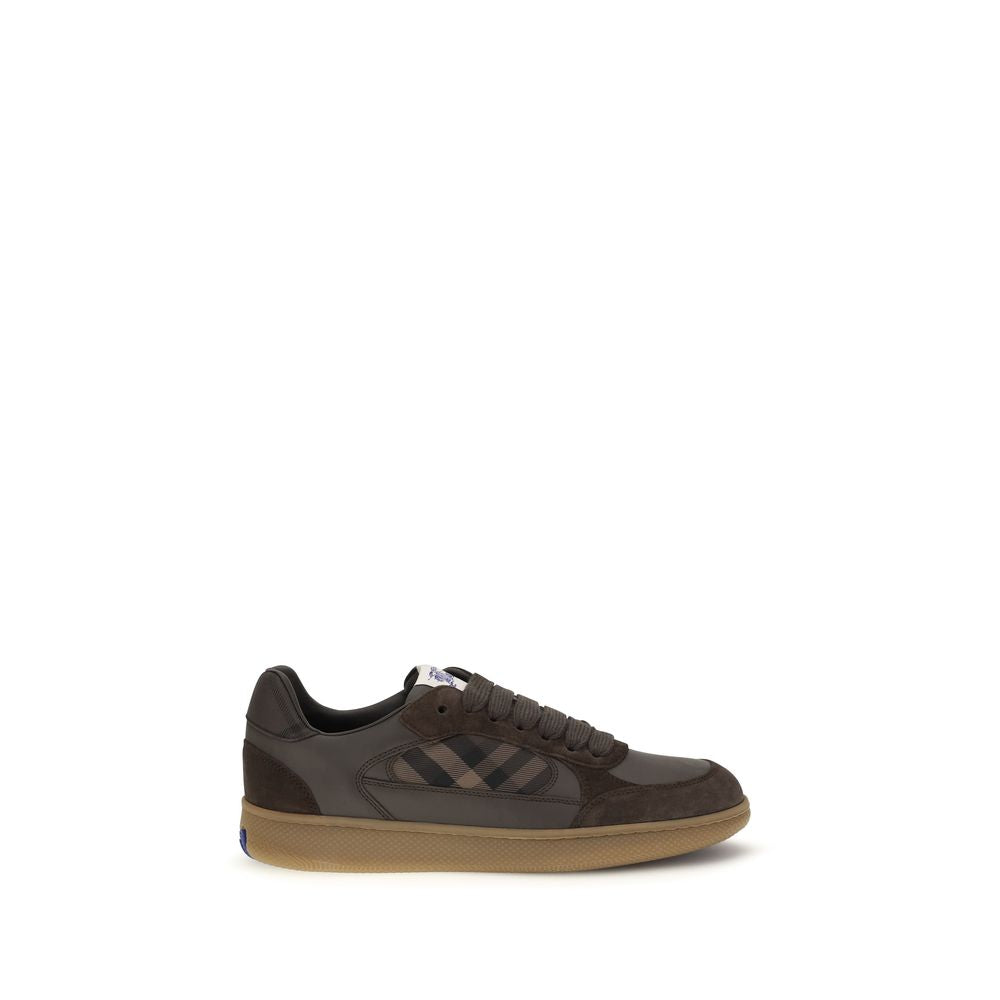 Burberry Brown Calf Leather Bos Taurus Athletic Sneakers