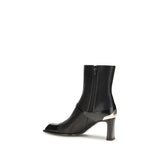 Alexander McQueen Black Lamb Leather Ankle Boots