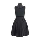 Alexander McQueen Black Polyester Cocktail Dress
