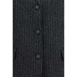 Ganni Gray Wool Oves Aries Blazer