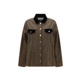 Ganni Brown Cotton Denim Jacket