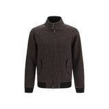 Baracuta Brown Viscose Biker Jacket