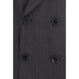 Ami Paris Gray Wool Oves Aries Blazer