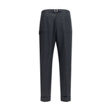 Umit Benan Gray Wool Oves Aries Dress Pants
