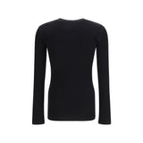 Dolce & Gabbana Black Cotton Long Sleeve T-Shirt