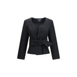 Jacquemus Black Wool Oves Aries Full-Length Jacket