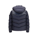 Moncler Blue Goose Down Full-Length Jacket