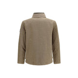 Stone Island Brown Cotton Full-Length Jacket