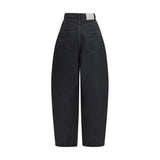 Balenciaga Black Cotton Casual Pants