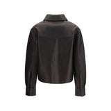 P.A.R.O.S.H. Black Lamb Leather Leather Jacket