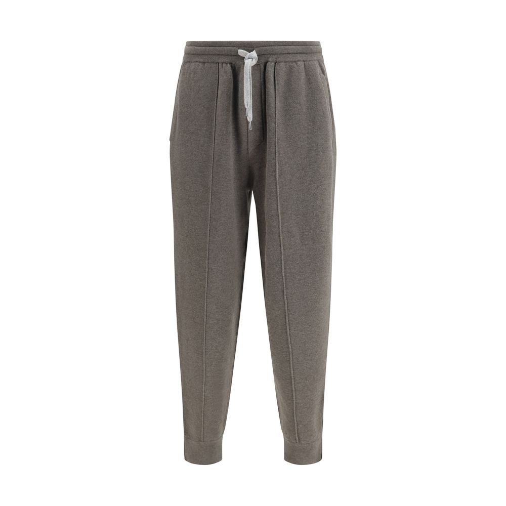 Brunello Cucinelli Bicolor Cashmere Joggers (Workout Pants)