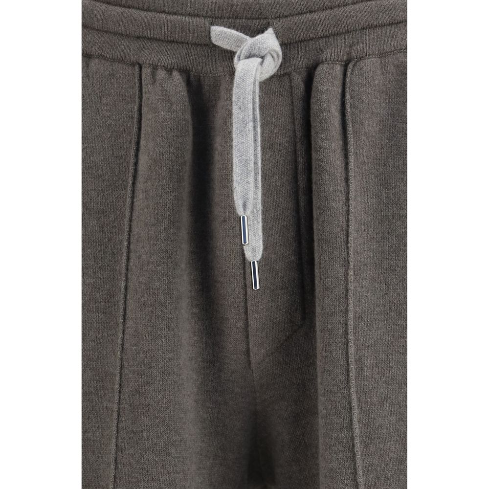 Brunello Cucinelli Bicolor Cashmere Joggers (Workout Pants)