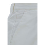 Brunello Cucinelli White Cotton Casual Pants