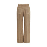Brunello Cucinelli Brown Cotton Casual Pants