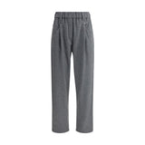 Brunello Cucinelli Gray Wool Casual Pants