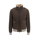 Brunello Cucinelli Brown Cotton Bomber