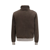 Brunello Cucinelli Brown Cotton Bomber