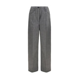 Prada Gray Wool Oves Aries Casual Pants