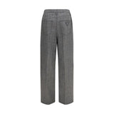 Prada Gray Wool Oves Aries Casual Pants
