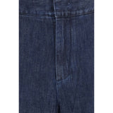 SA SU PHI Blue Cotton Flared Jeans
