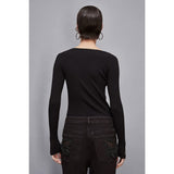 Patrizia Pepe Black Viscose Sweatshirt