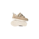 UGG Beige Suede Leather Chunky Sneakers