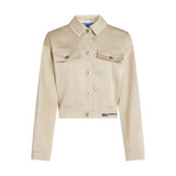 Karl Lagerfeld Beige Polyester Full-Length Jacket