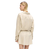 Karl Lagerfeld Beige Polyester Full-Length Jacket