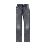 Prada Black Cotton Relaxed Fit Jeans