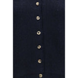 Khaite Blue Cashmere Cardigan