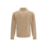 Brunello Cucinelli Beige Cashmere Cardigan