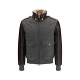 Brunello Cucinelli Gray Cashmere Bomber