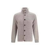 Brunello Cucinelli Gray Wool Oves Aries Cardigan
