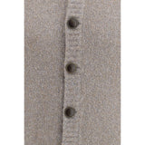 Brunello Cucinelli Gray Wool Oves Aries Cardigan