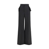 Nissa Black Recycled Polyester Pants