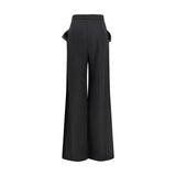 Nissa Black Recycled Polyester Pants