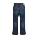 Tom Ford Blue Cotton Straight-Leg Jeans