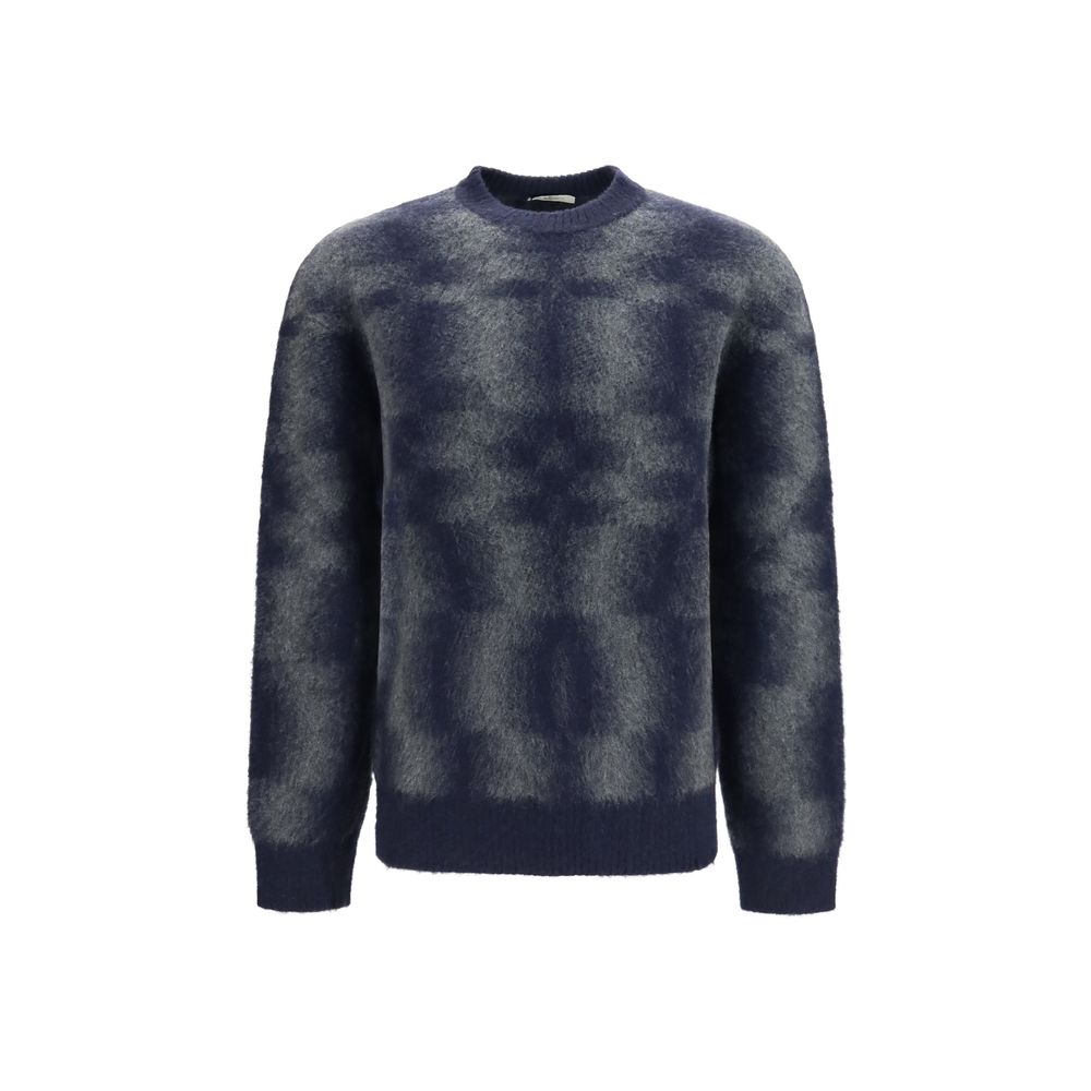 Piacenza Cashmere Blue Wool Oves Aries Sweatshirt