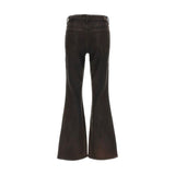 7FOR Black Cotton Bootcut Jeans