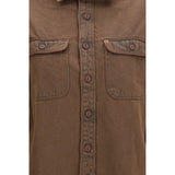 Deperlu Brown Denim Shirt