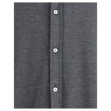 Brunello Cucinelli Gray Silk Dress Shirt