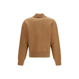 Ami Paris Brown Wool Oves Aries Cardigan