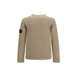 Stone Island Beige Wool Oves Aries Sweatshirt