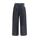 PDF Channel Blue Cotton Relaxed Fit Jeans